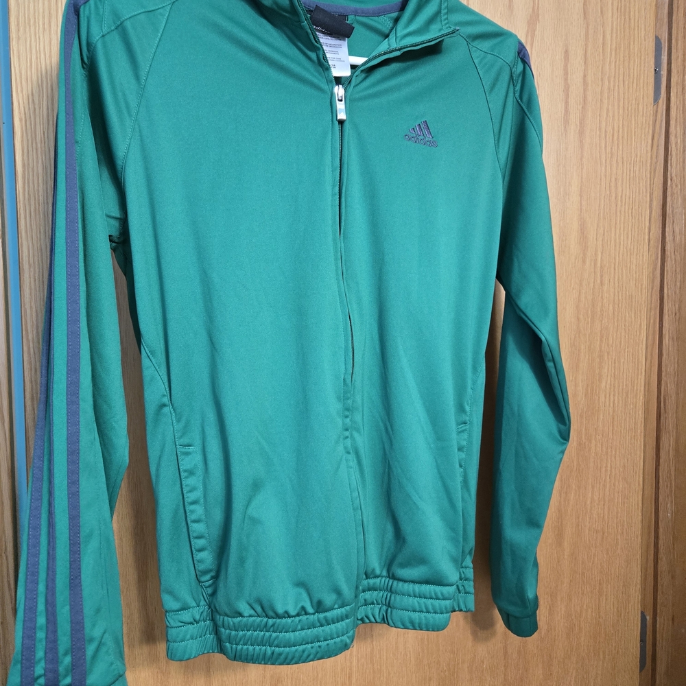 Adidas Kids Green Track Jacket